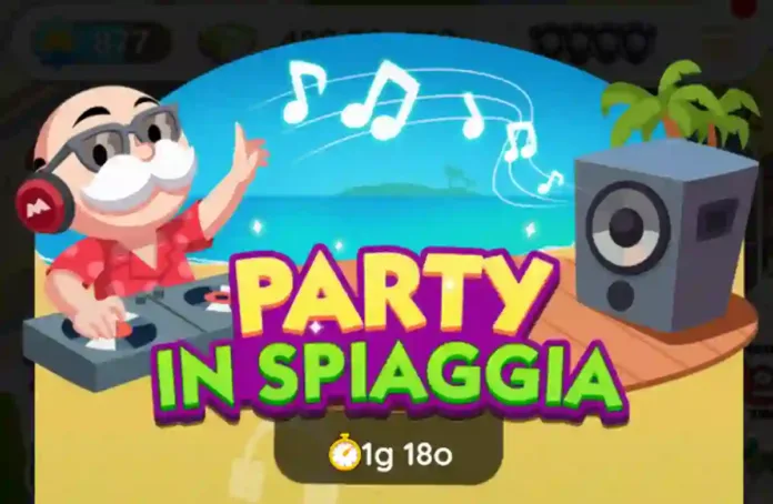 Evento Party In Spiaggia Monopoly Go (elenco dei premi)